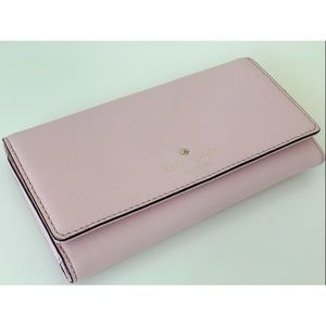 Kate Spade Pink Saffiano Leather Wallet